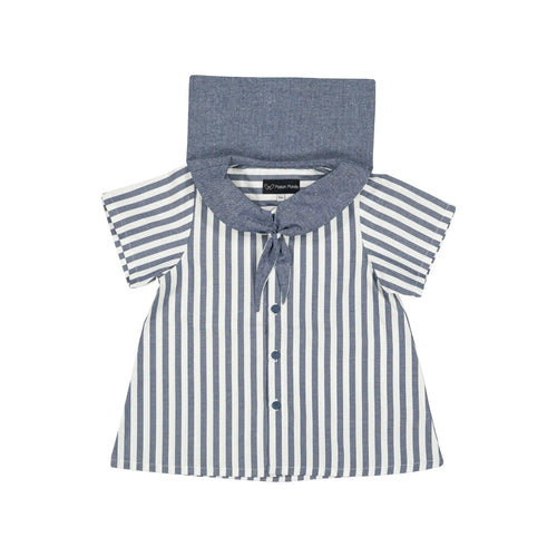 Blusa Monge - Rayas Azul Oscuro