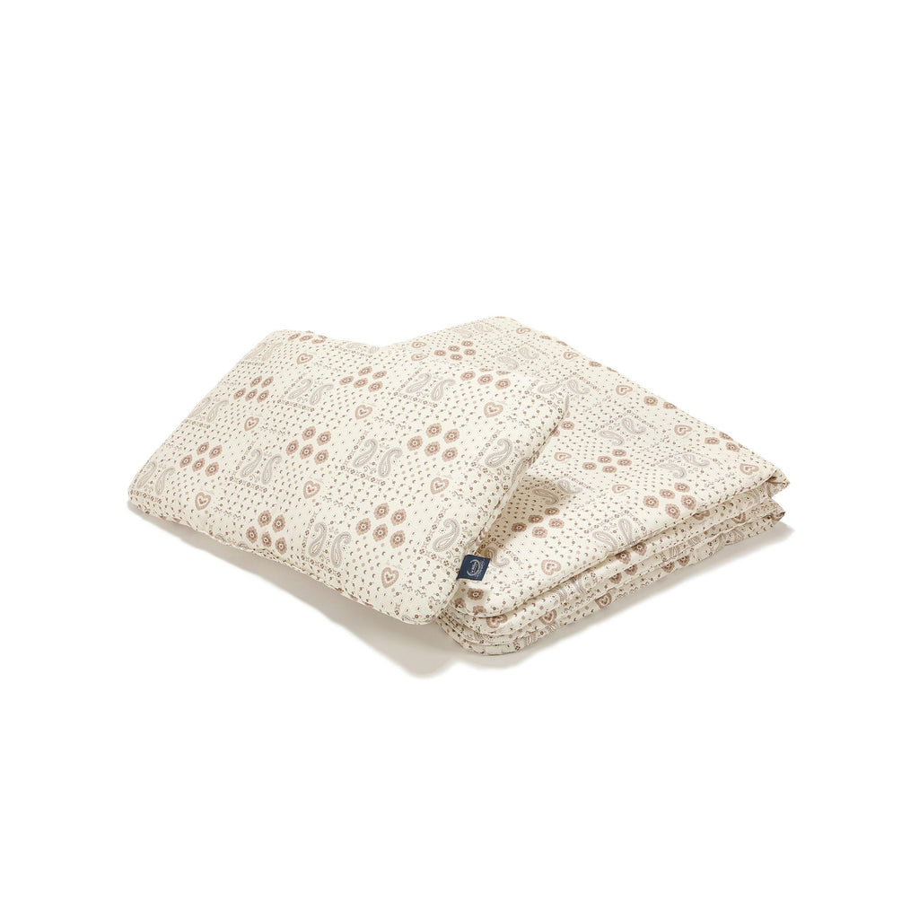 Ensemble de Literie en Coton - Bandana Crème
