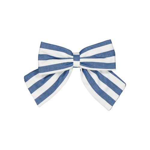 Barette Halles - Rayures Bleues Royales - Bleu