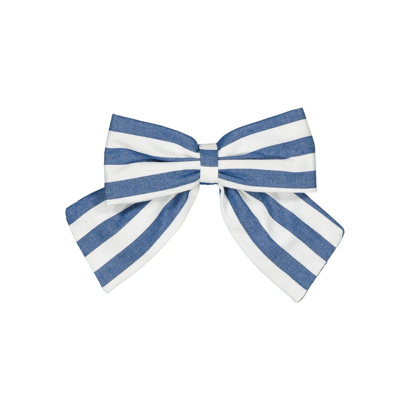 Barette Halles - Rayures Bleues Royales - Bleu