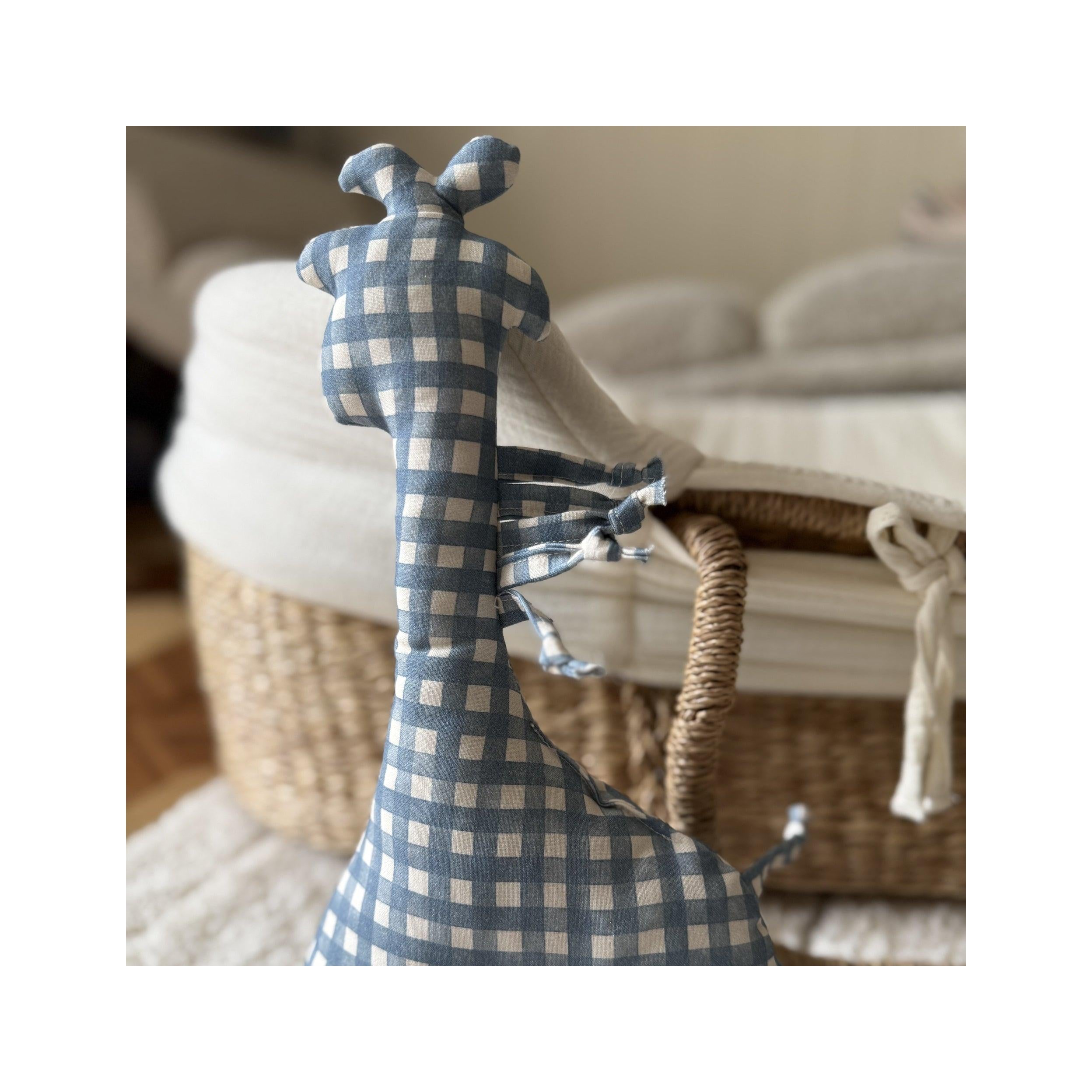 Hochets Girafe Coton - Berry Vichy