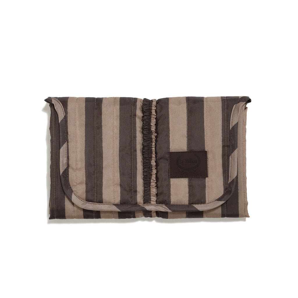Set de Voyage - Rayures Marron