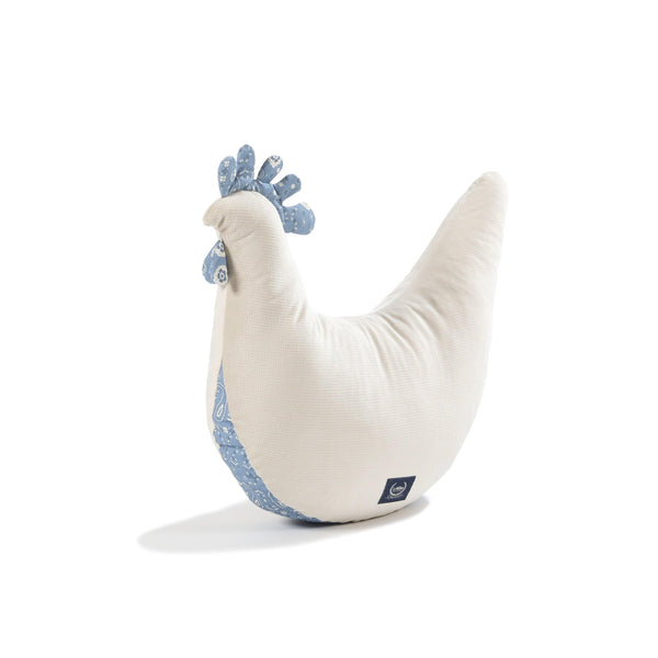 Grandma's Hen Cushion Dany Velvet Cotton - Bandana Denim