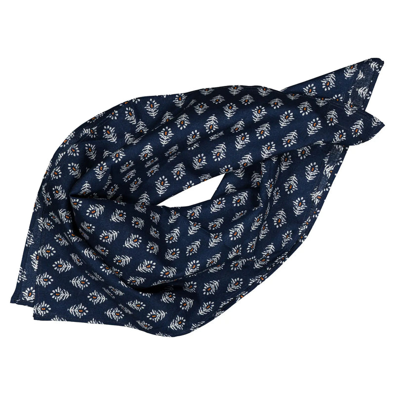 Foulard Vendôme - Bleu Blockprint