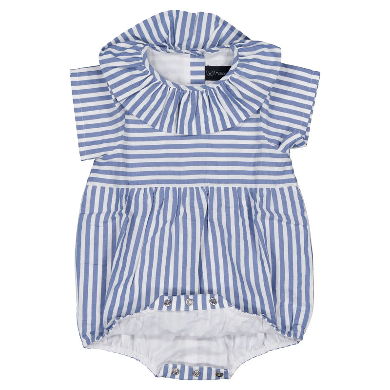 Barboteuse Dupleix - Rayures Bleues