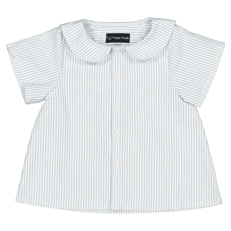 Blouse Monceau - Rayé Bleu Clair