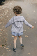 Blouse Monceau - Vichy Bleu Camel