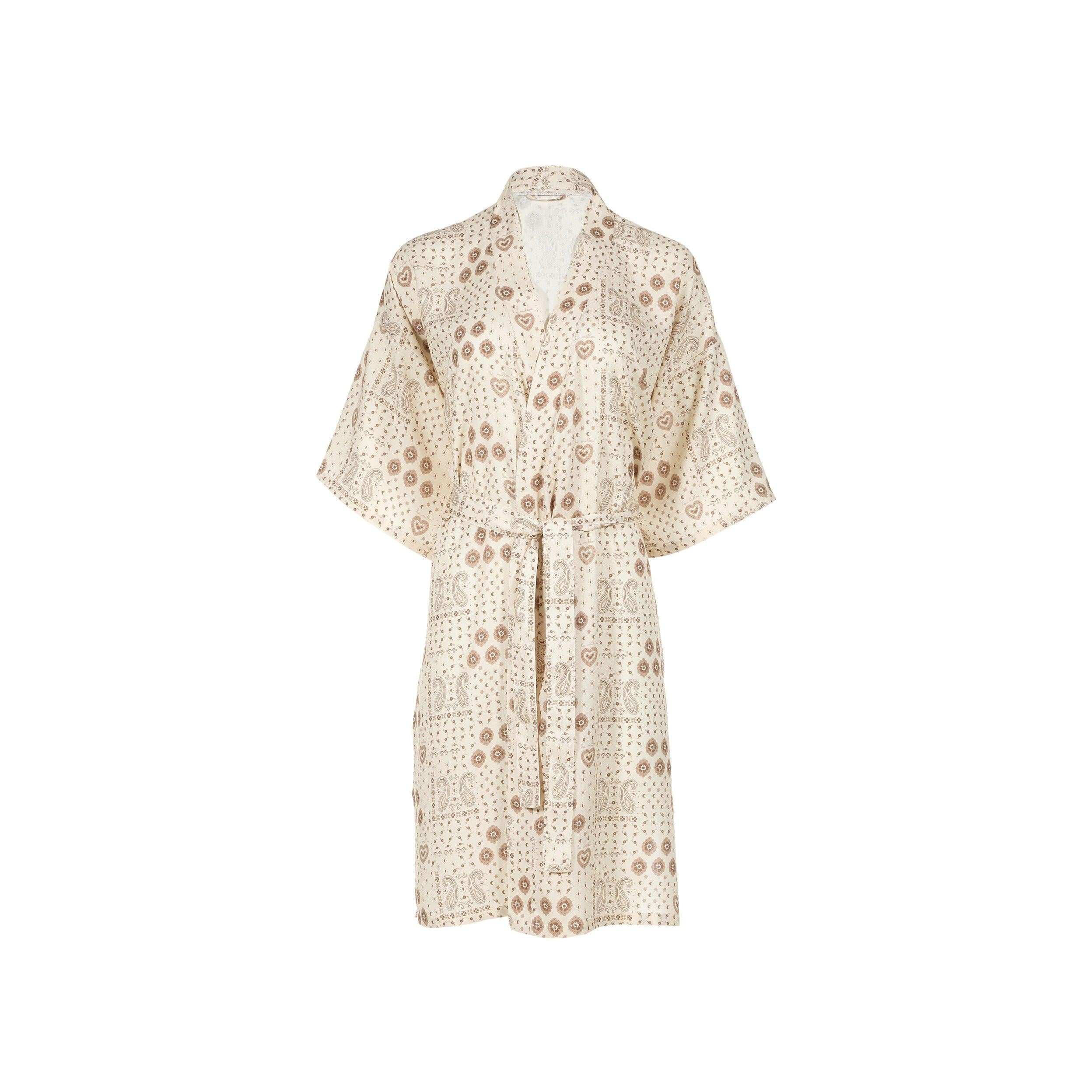 Kimono en Bambou - Bandana Crème
