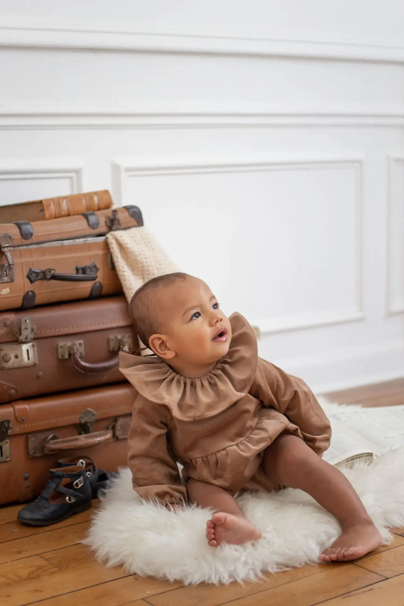 Maxi Col Dauphine - Velours Marron