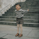 Short Sevres - Tartan Orange - Taupe