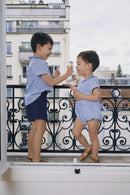 Blouse Courcelles - Vichy Bleu