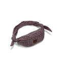 Sac Banane Nylon - Bordeaux Vichy