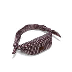 Sac Banane Nylon - Bordeaux Vichy