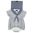 Barboteuse Cambon - Rayé Bleu Foncé