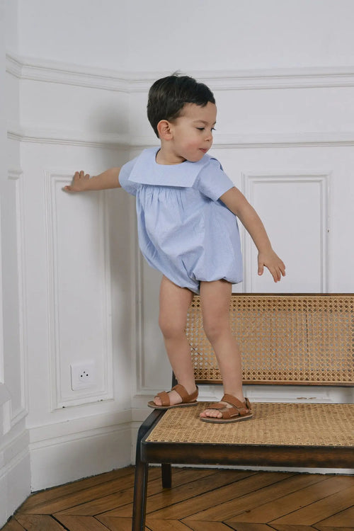 Barboteuse Bourbon - Mc Bleue Col Marin