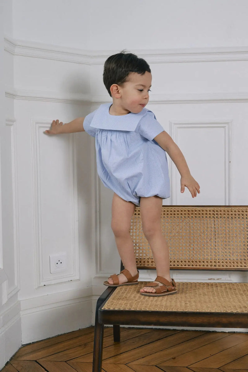 Barboteuse Bourbon - Mc Bleue Col Marin