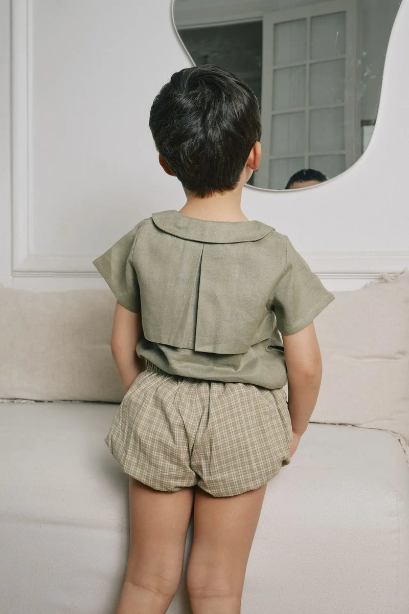 Blouse Branly - Lin Vert Sauge