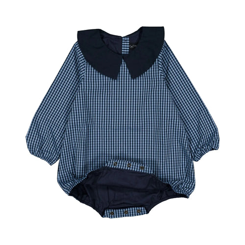 Barboteuse Raphael - Vichy - Bleu