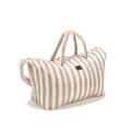 Sac Weekend Nylon - Rayures Beige