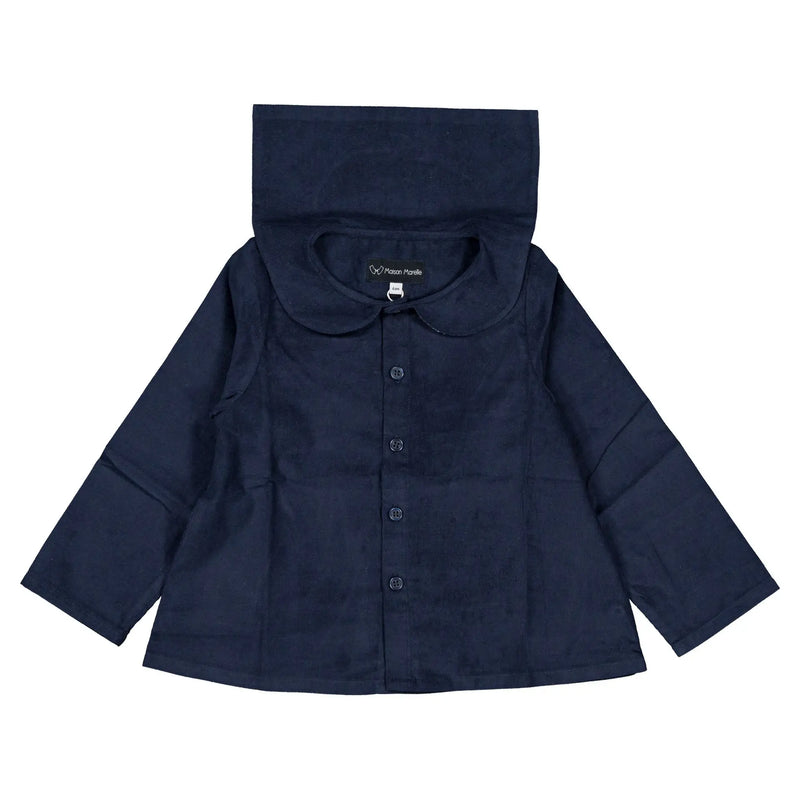 Blouse Monceau - Velours Bleu