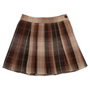 Py Skirt - Brown Tartan Pleated