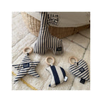 Anneau de Dentition Star Coton - Rayures Marine