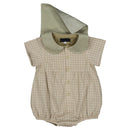 Barboteuse Bac - Carreaux Vert Sauge