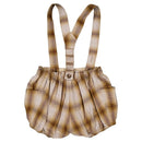 Bloomer À Bretelles Ternes - Tartan Miel