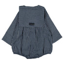 Bac Romper - Navy Striped
