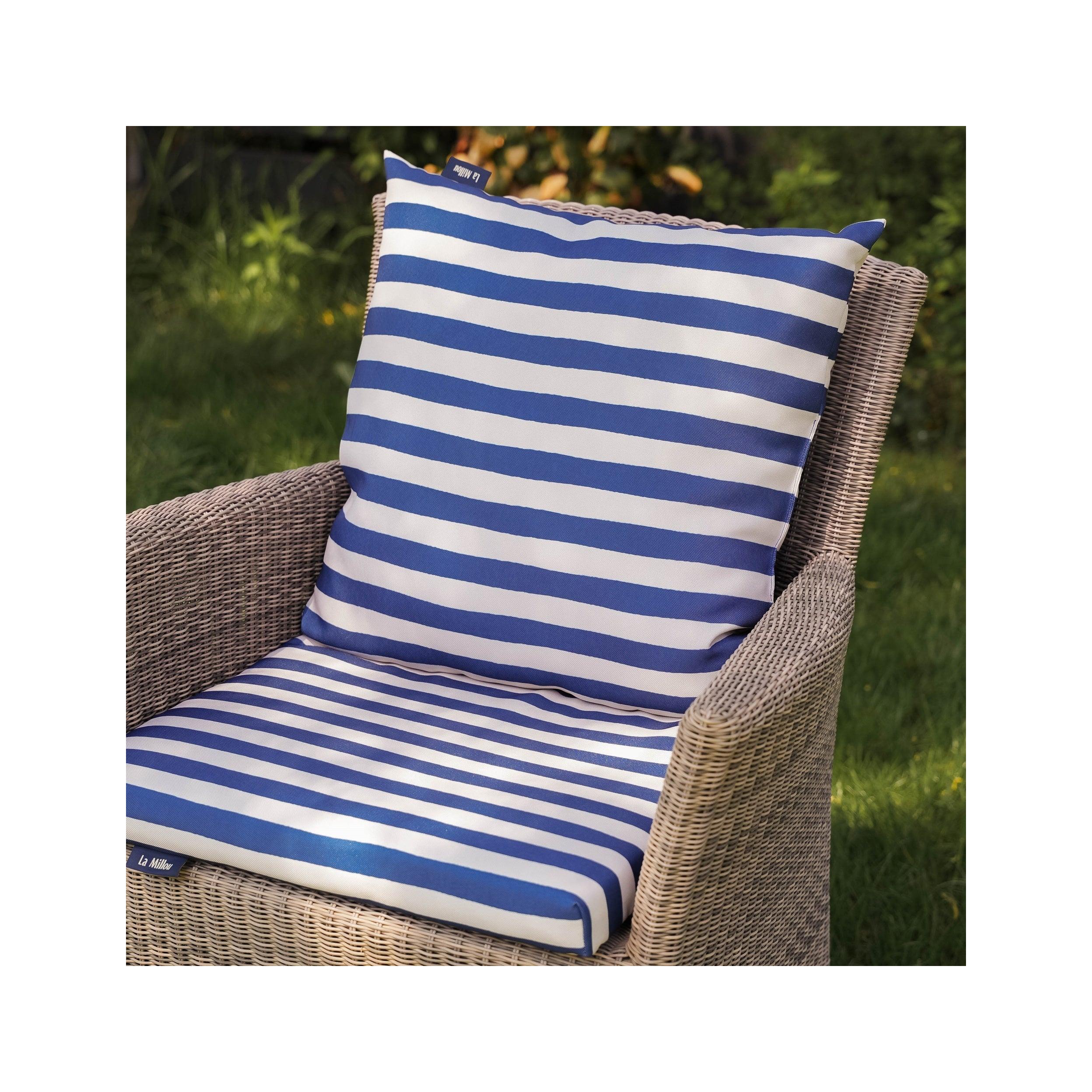 Coussin D’extérieur - Rayures Marine