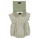 Barboteuse Bac - Rayures Vertes