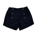 Short Sevres - Velours Navy - Bleu