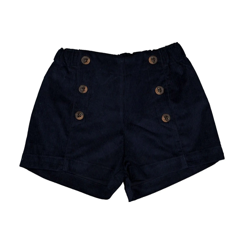 Short Sevres - Velours Navy - Bleu