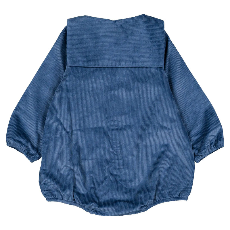 Barboteuse Hoche - Velours - Bleu