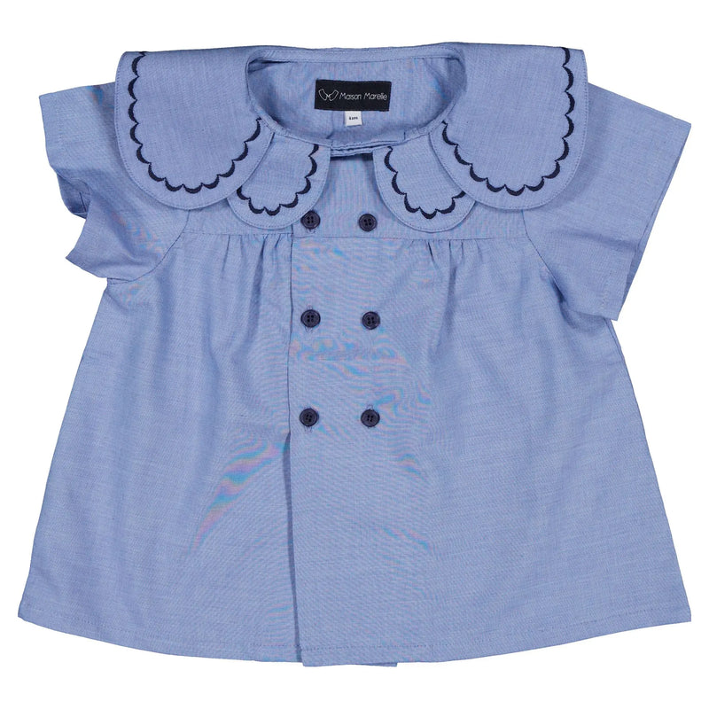 Blouse Nollet - Bleue