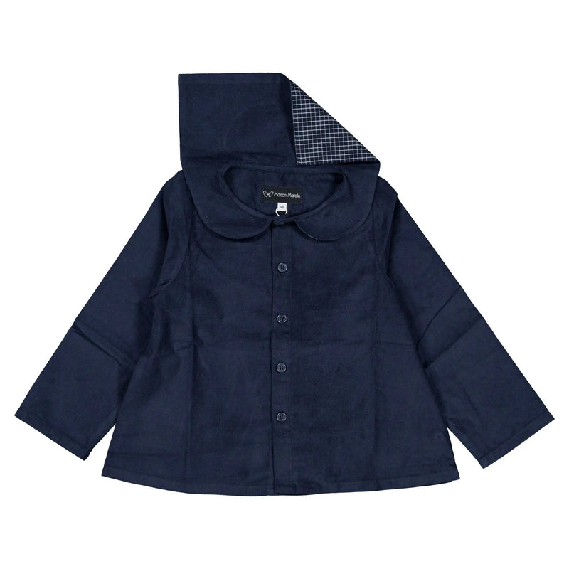 Blouse Monceau - Velours Bleu