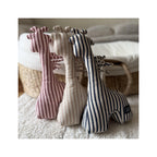 Hochets Girafe Coton - Rayures Rose