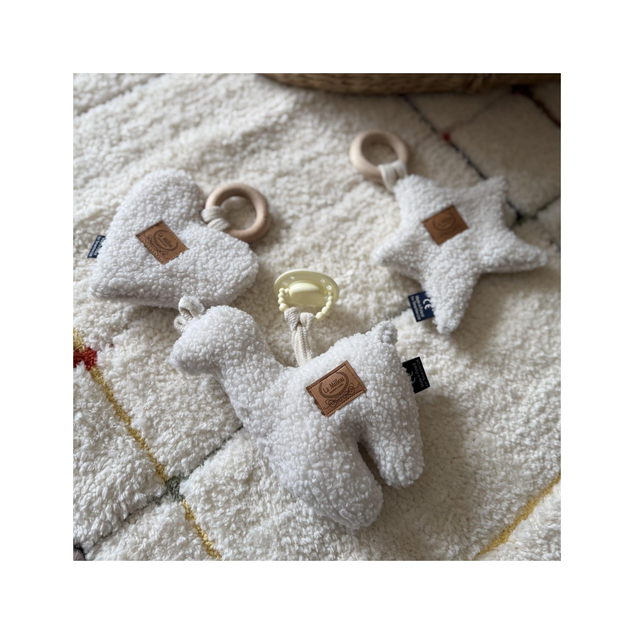 Anneau de Dentition Star - Teddy Bear Crème