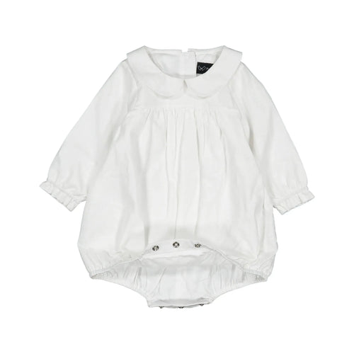 Barboteuse Liege - Cérémonie Lin Blanc