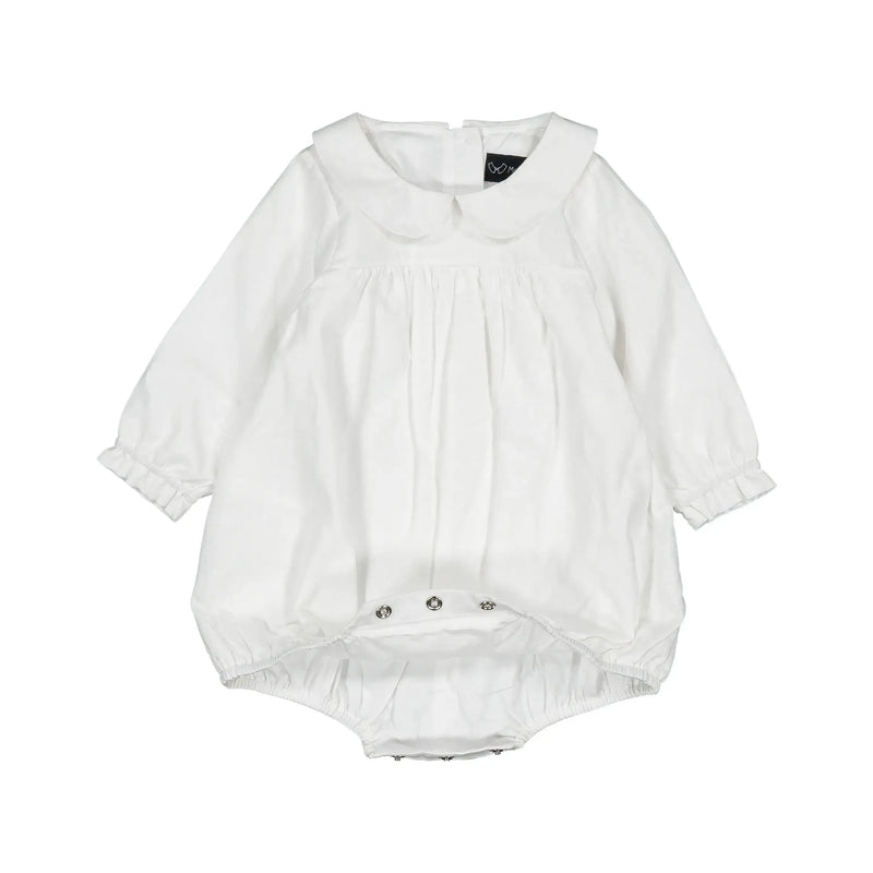 Barboteuse Liege - Cérémonie Lin Blanc