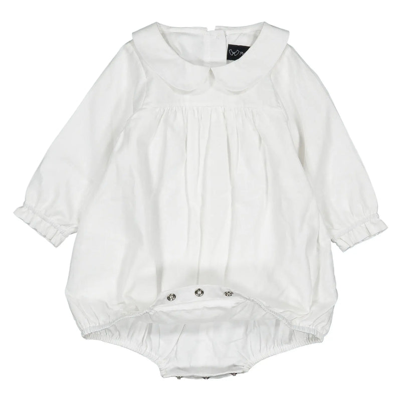 Barboteuse Liege - Cérémonie Lin Blanc