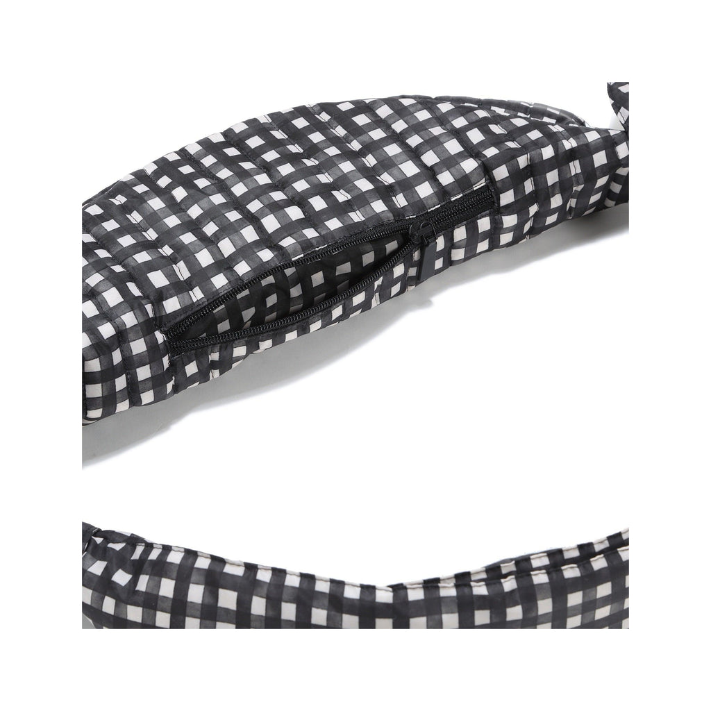 Sac Banane Nylon - Noir Vichy