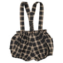 Bloomers With Dull Straps - Gray Tartan