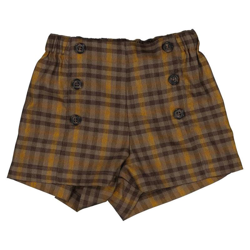 Short Sevres - Tartan Orange - Taupe