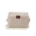 Trousse en Nylon - Beige Vichy