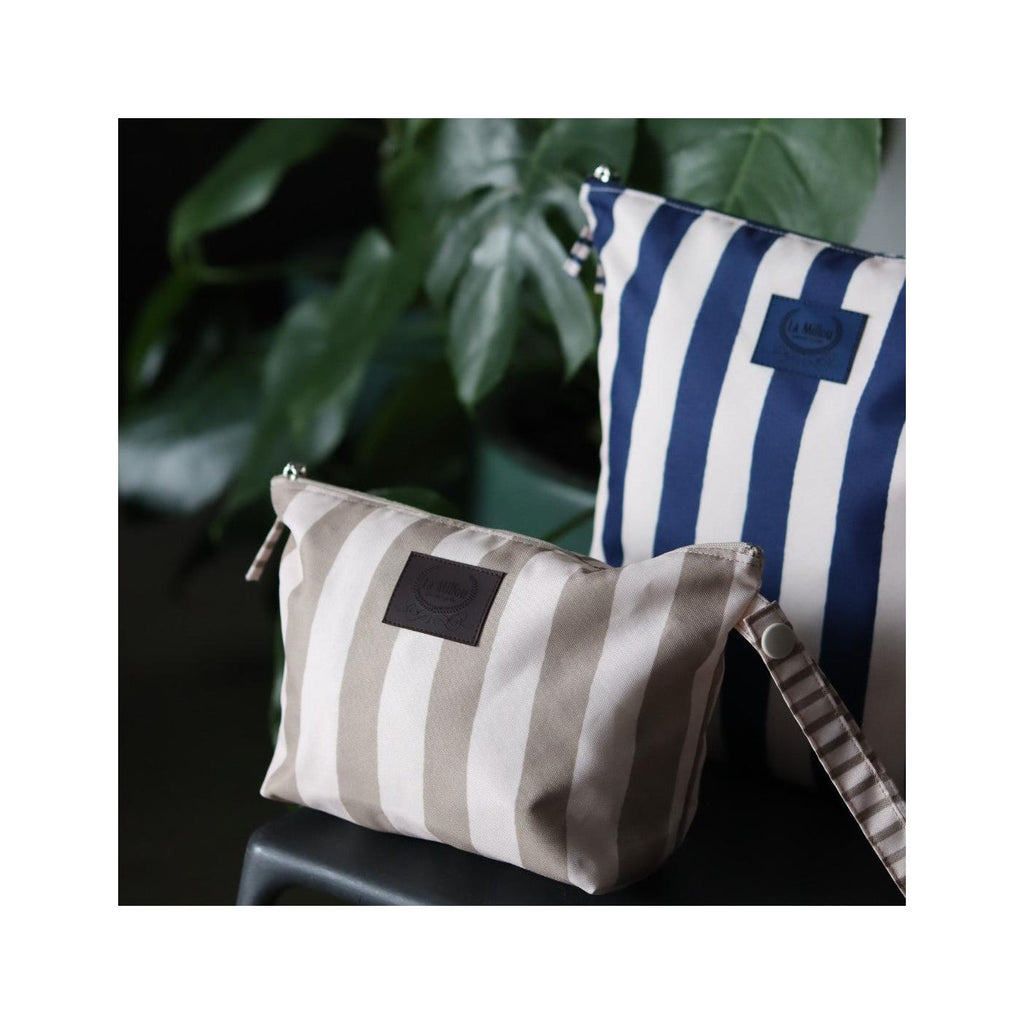 Trousse Imperméable - Rayures Beige