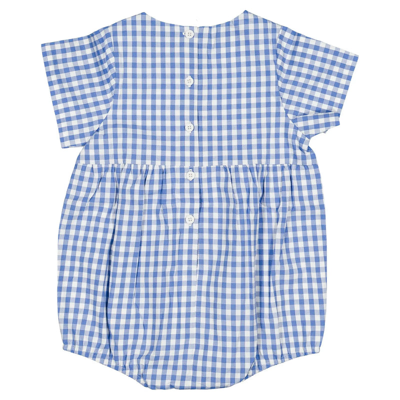 Barboteuse Bourse - Vichy Bleu Azur