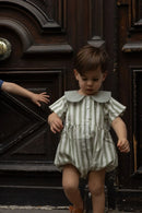 Barboteuse Bac - Rayures Vertes