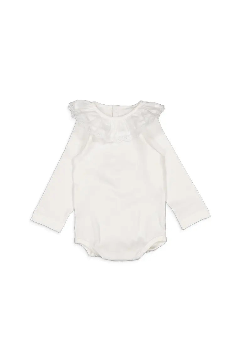 Body Brea - Col Avec Broderie - Blanc
