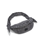 Sac Banane Nylon - Noir Vichy
